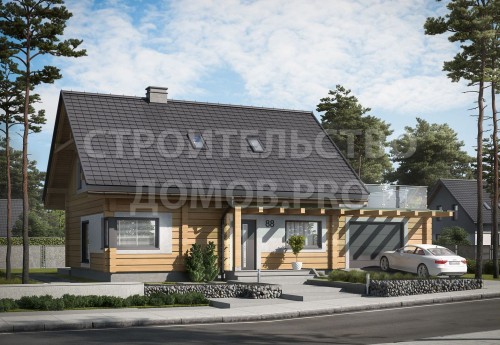 Проект бревенчатого дома Триполи 3